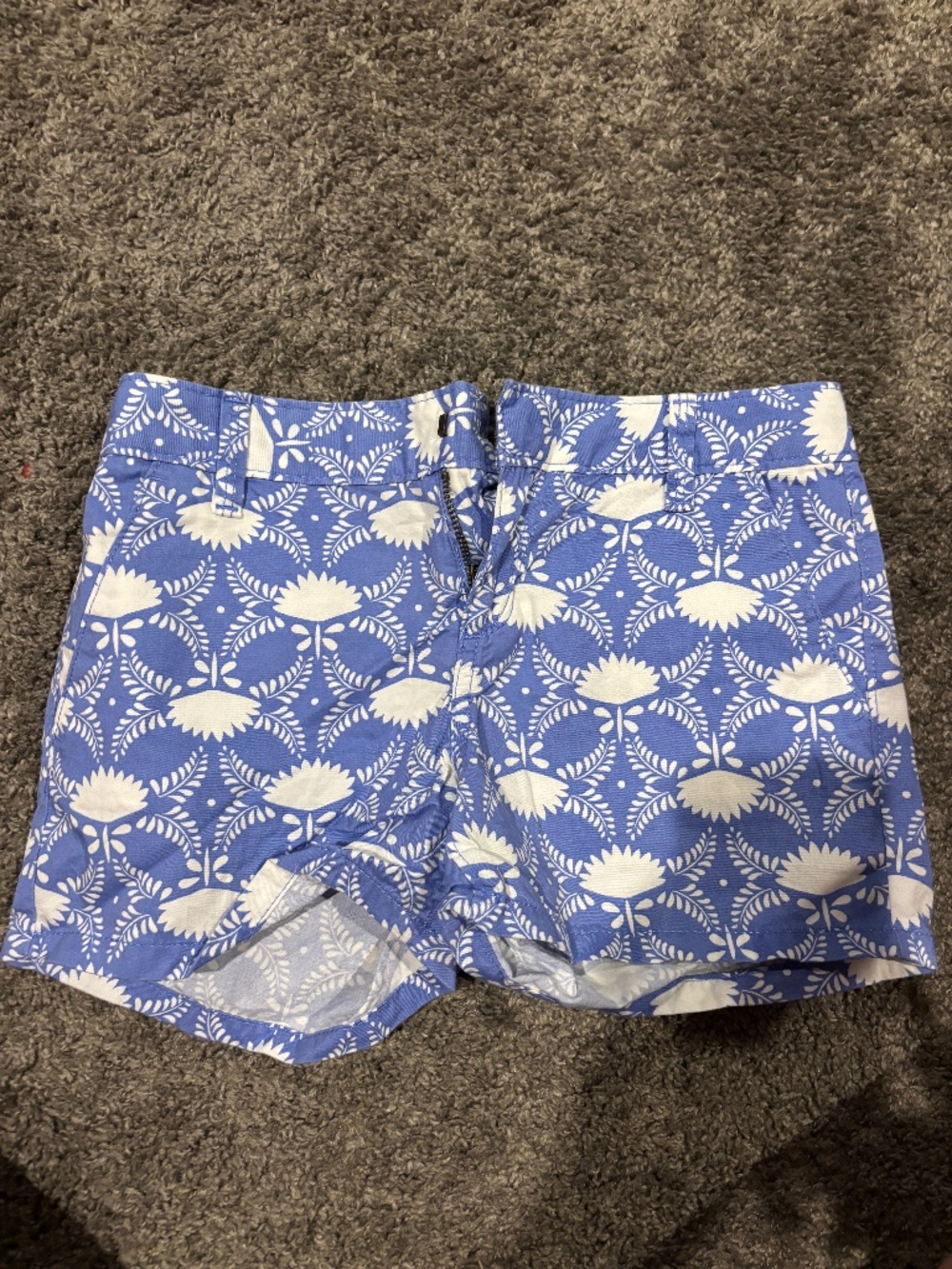 Old Navy Girls Size 10 Blue and White Floral Shorts